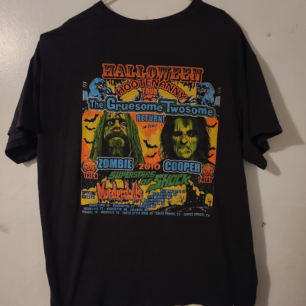 2010 Rob Zombie/Alice Cooper concert tour shirt.